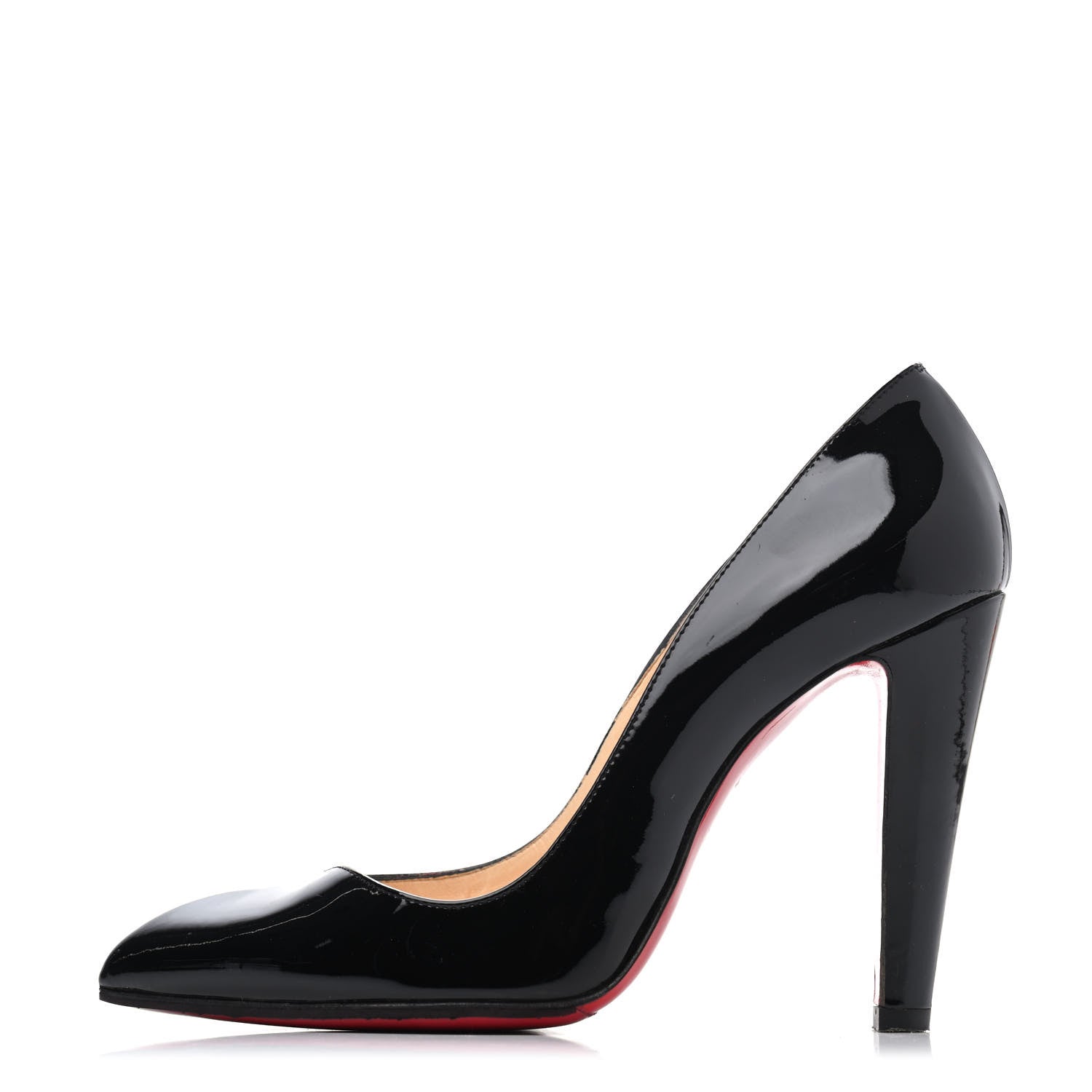 Christian Louboutin Patent 100 Pumps 36 Black 1 of 4