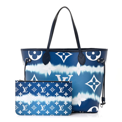 Louis Vuitton Monogram Escale Neverfull MM Blue 1 of 12