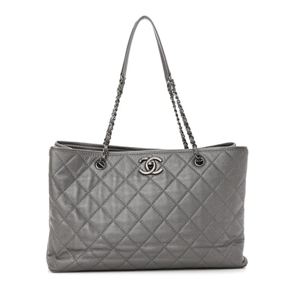 Chanel Metallic Caviar Large Be Caviar Tote Grey 1 of 10