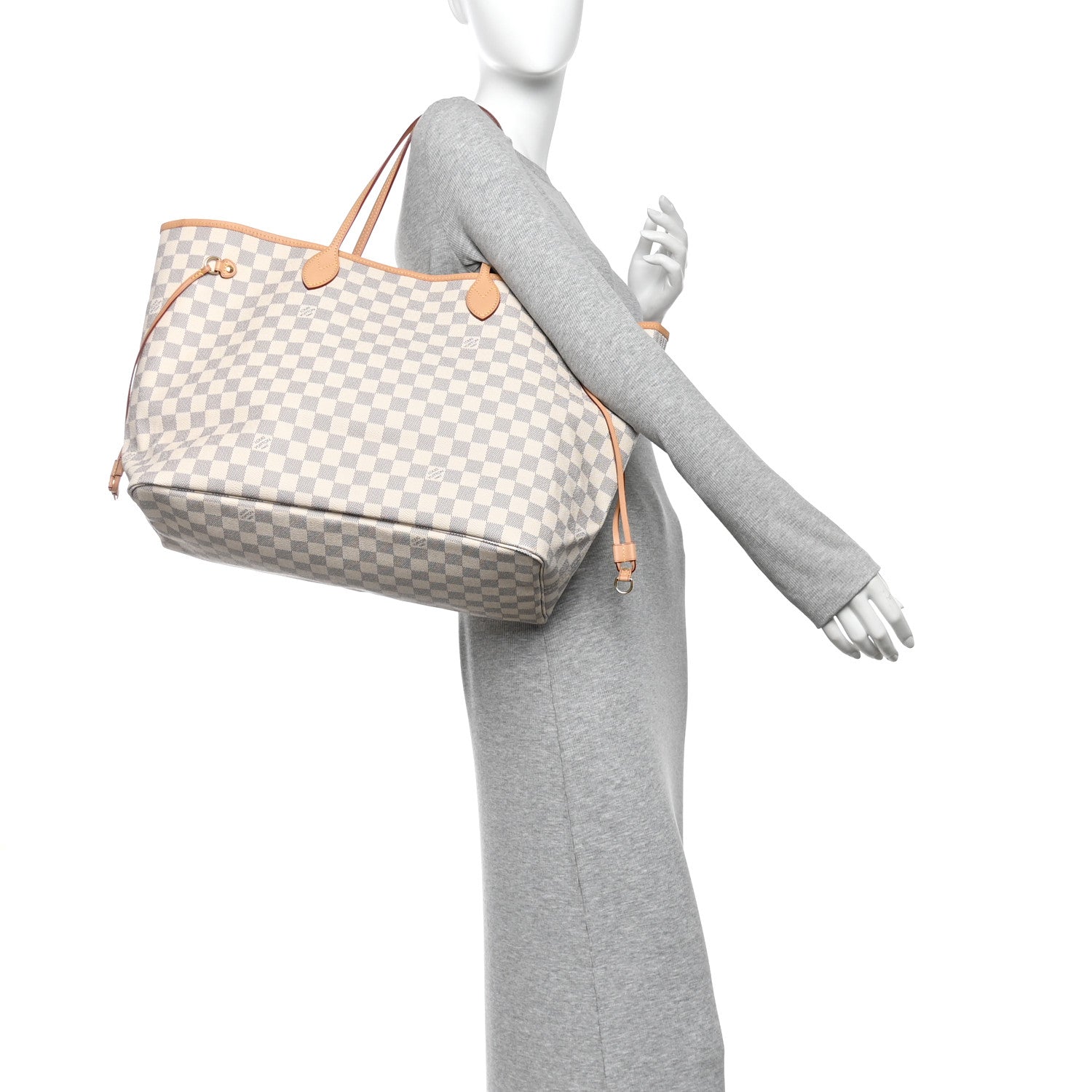 Louis Vuitton Damier Azur Neo Neverfull GM Rose Ballerine 2 of 11