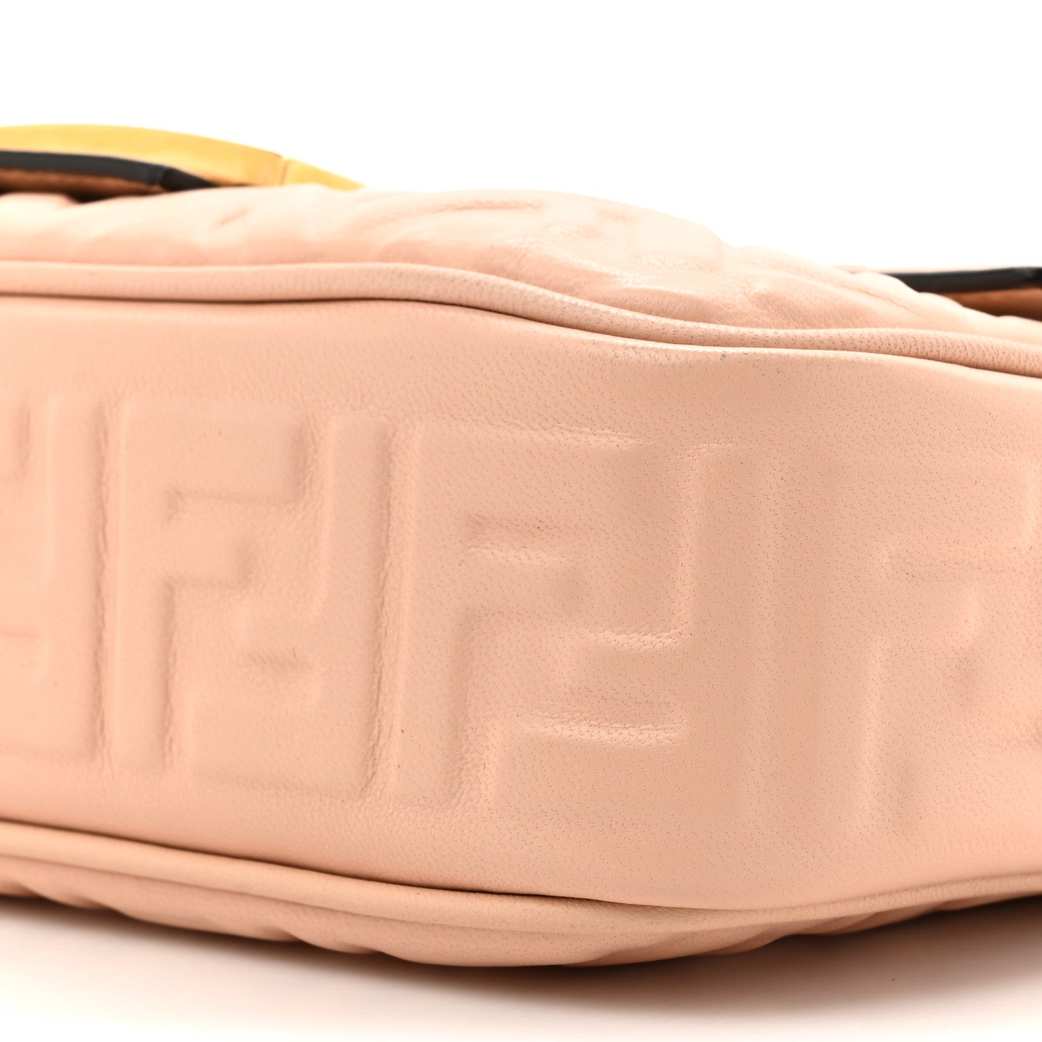 Fendi Nappa Small FF Embossed Midi Chain Baguette Light Rose 10 of 11