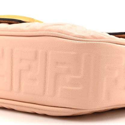 Fendi Nappa Small FF Embossed Midi Chain Baguette Light Rose 10 of 11