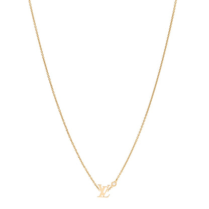 Louis Vuitton 18K Yellow Gold Diamond Idylle Blossom LV Pendant Necklace 1 of 6