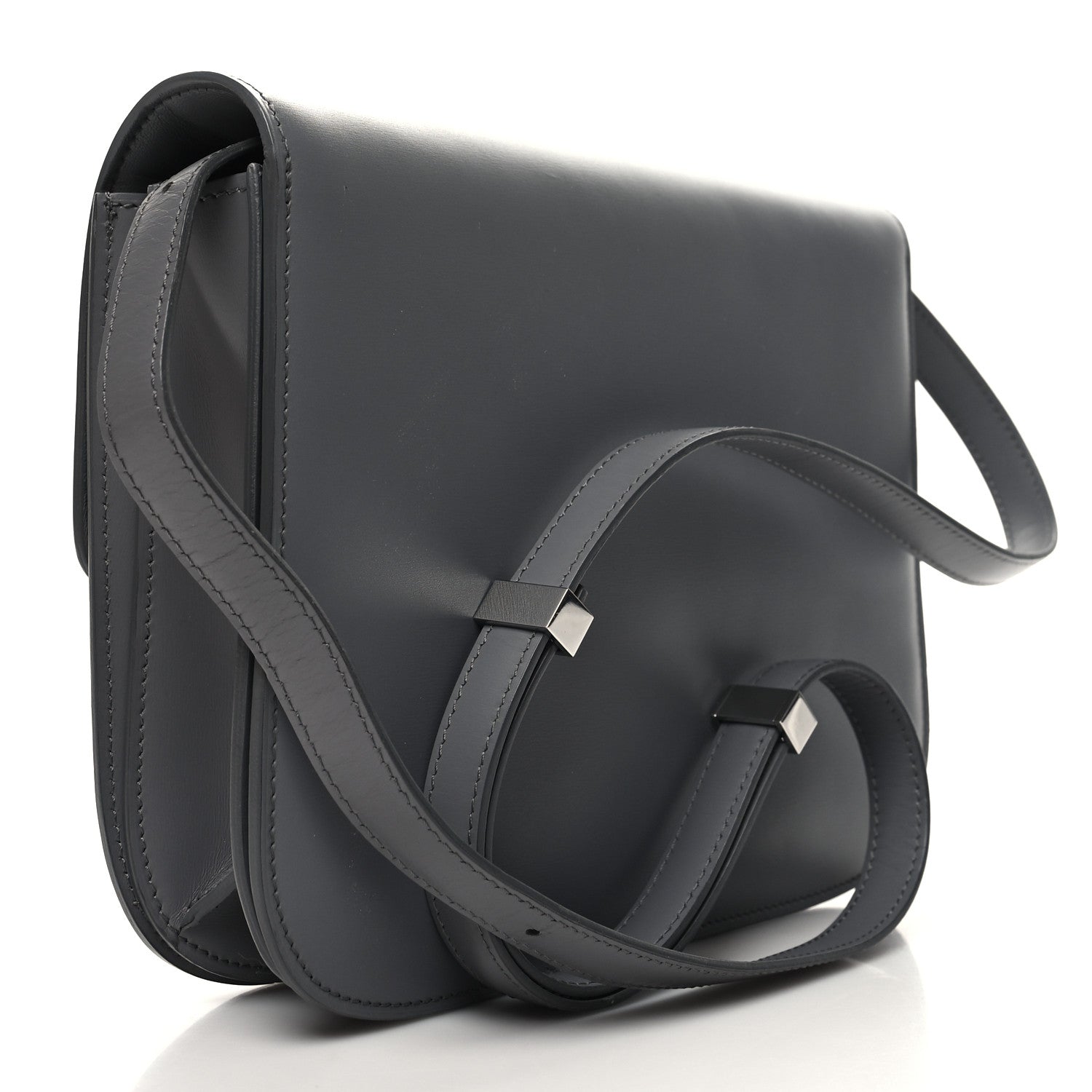 Celine Box Calfskin Medium Classic Box Flap Bag Light Charcoal 3 of 11