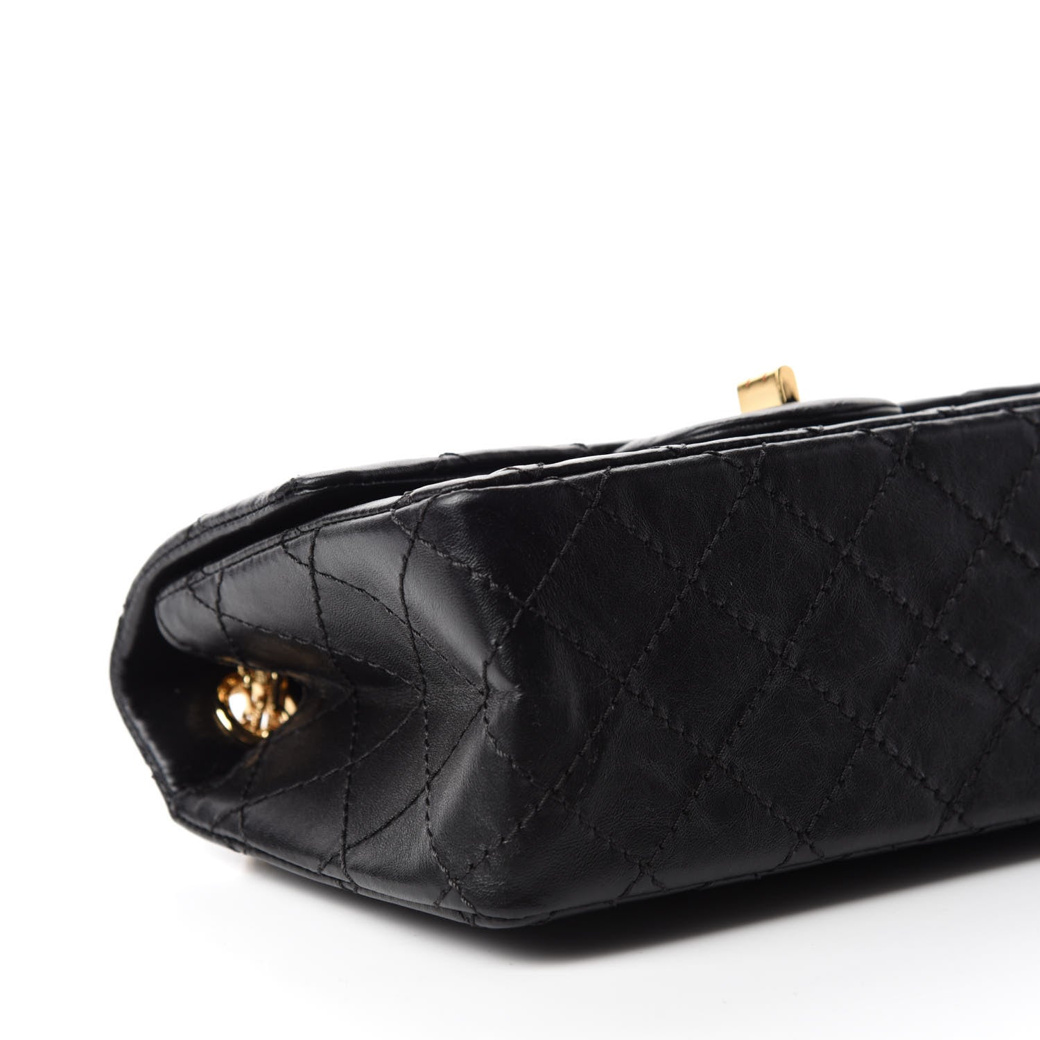 Chanel Aged Calfskin Quilted 2.55 Reissue Mini Flap Black 6 of 10