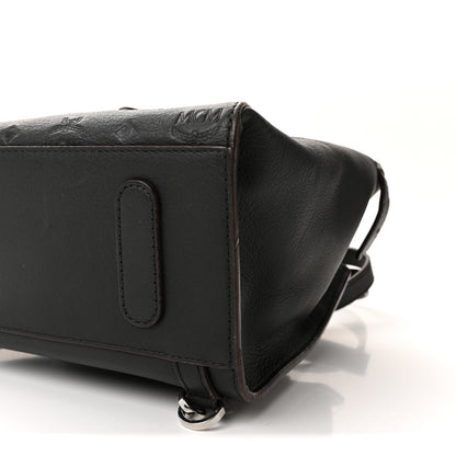 MCM Calfskin Ottomar Monogram Essential Small Backpack Black 8 of 8