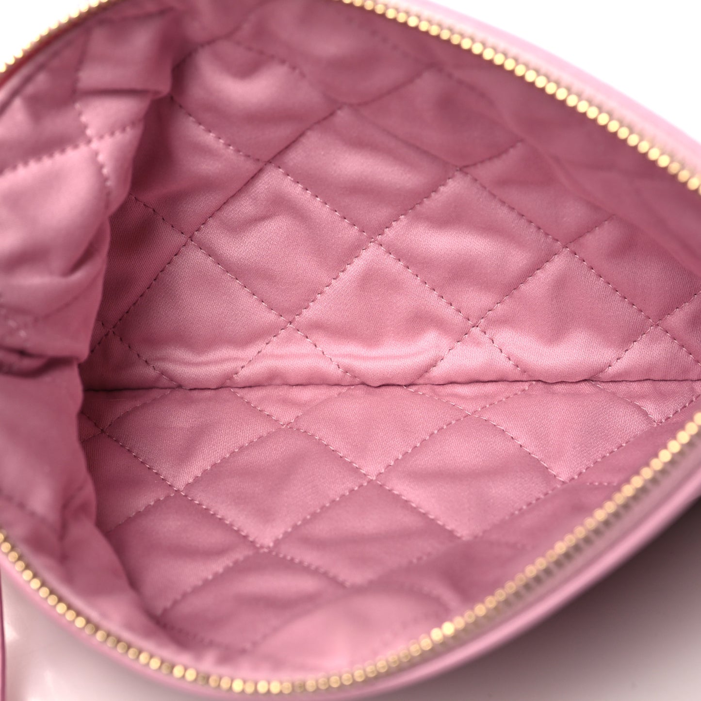 Shiny Calfskin Quilted Chanel 22 Pink