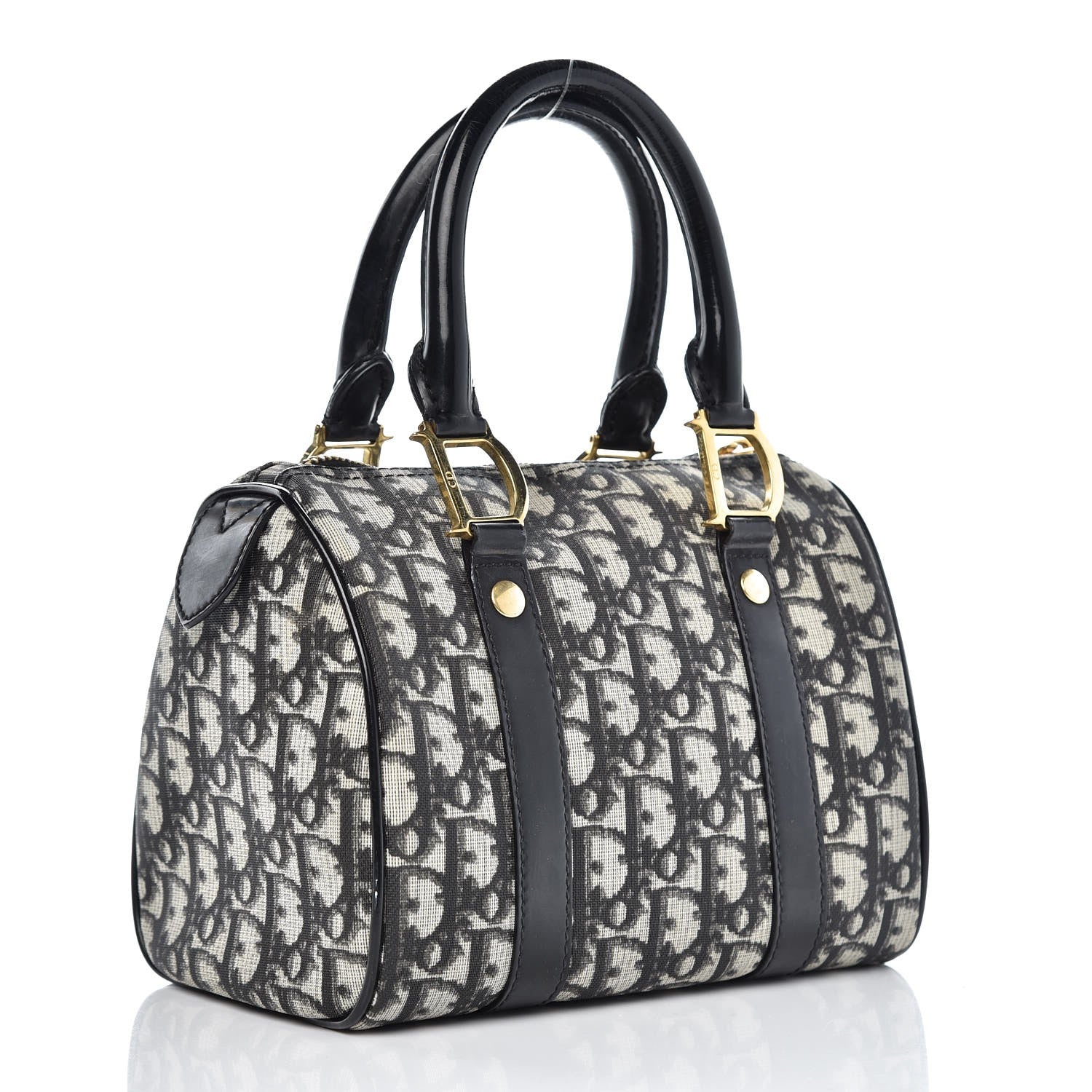 Christian Dior Monogram Boston Black 3 of 9