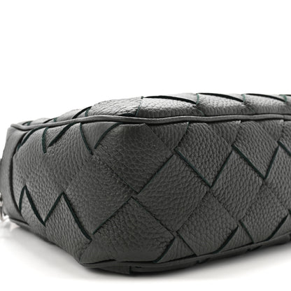 Bottega Veneta Grained Calfskin Intrecciato Medium Camera Bag Dark Green 8 of 9