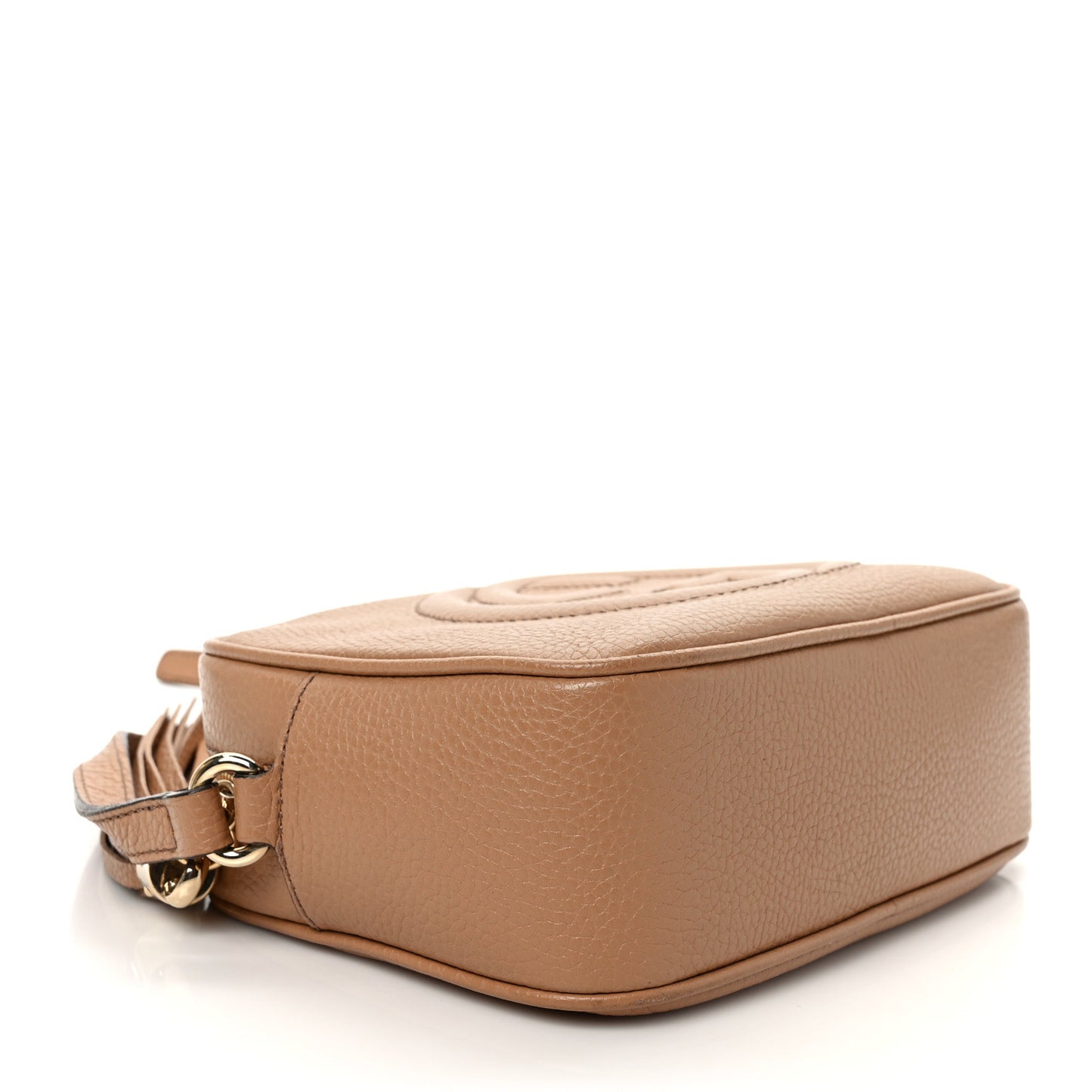 Pebbled Calfskin Small Soho Disco Bag Camelia