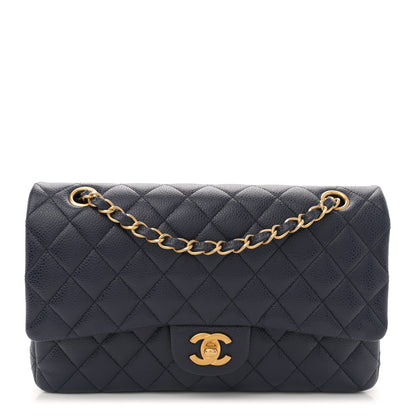 Chanel Caviar Quilted Medium Double Flap Navy 1 of 11