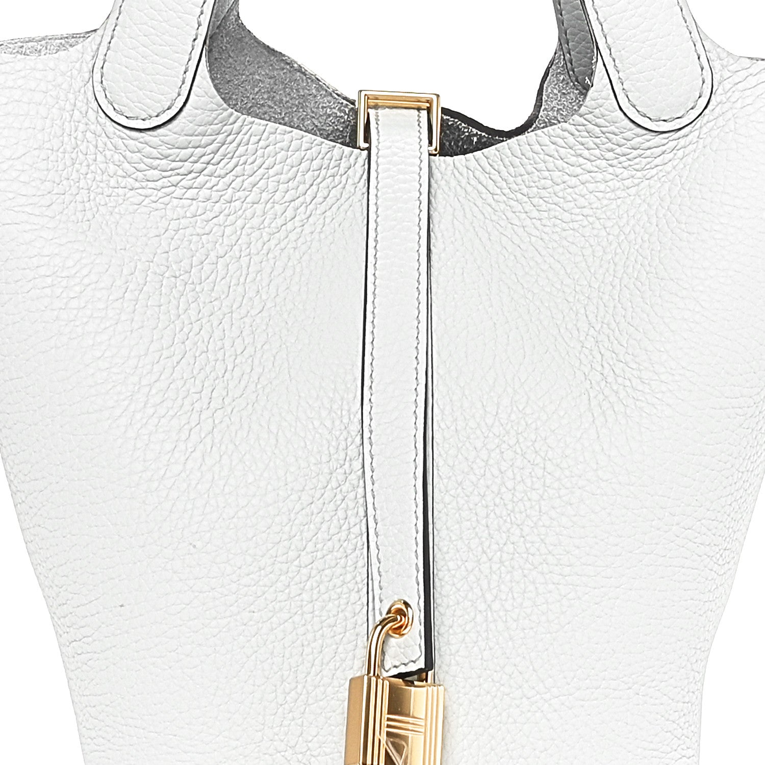 Hermes Taurillon Clemence Picotin Lock 18 PM Bleu Pale 8 of 11