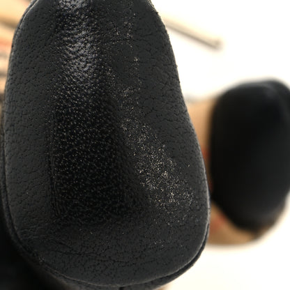 Burberry Grained Calfskin Vintage Check Thomas Trench Teddy Bear Keychain Charm Black 4 of 4