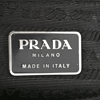 Prada Goatskin Swing Chain Shoulder Bag Black 6 of 9