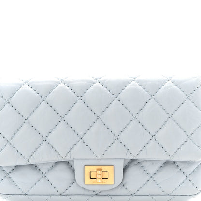 Chanel Aged Calfskin Quilted 2.55 Reissue Chain Waist Bag Light Blue 8 of 11