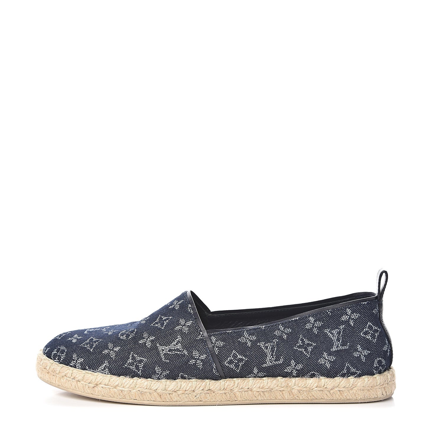 Monogram Denim Waterfall Espadrille 41 Marine