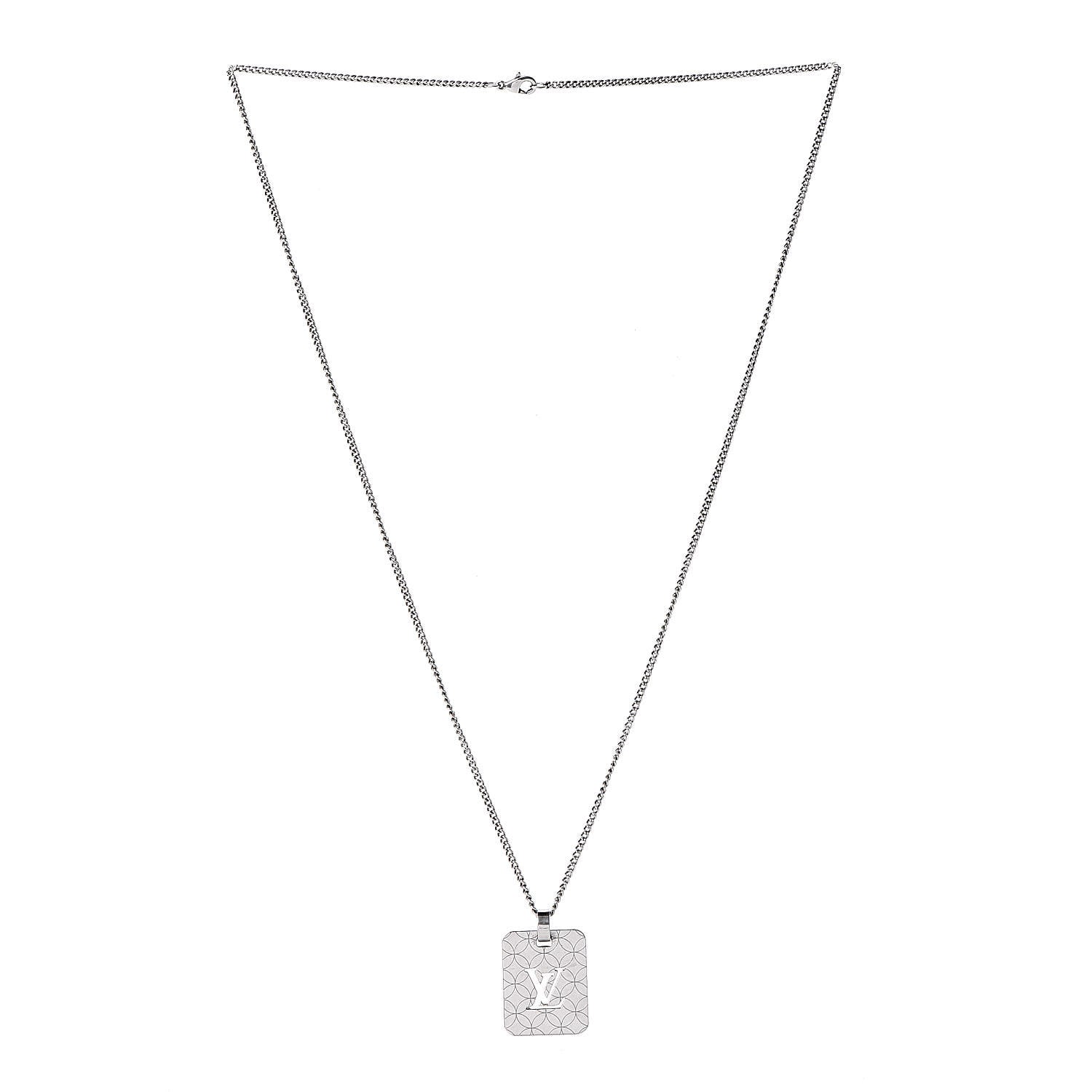 Louis Vuitton Champs Elysees Necklace Silver 3 of 6