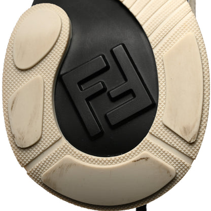 Fendi Vernice High-Tech Womens FFluid Zip Up Sneakers 36.5 White Black 8 of 12