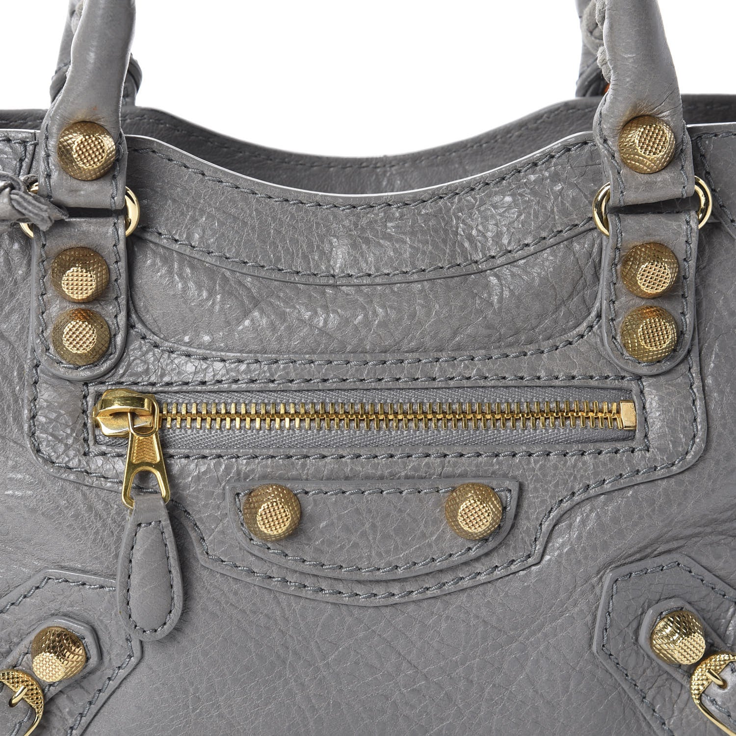Balenciaga Agneau Giant 12 Gold Hardware Mini City Gris Pyrite 11 of 11