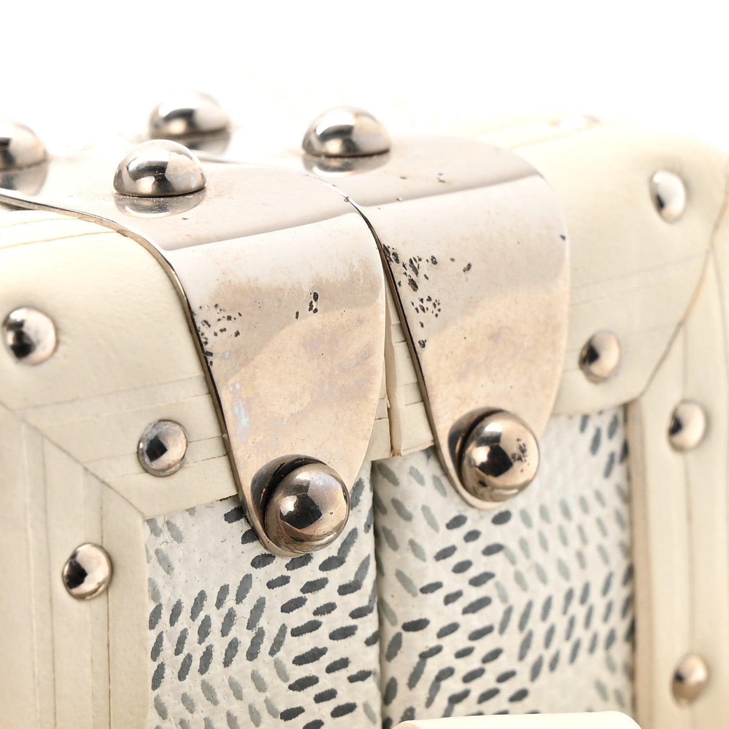 Goyard Goyardine Minaudiere Trunk Bag White 12 of 15