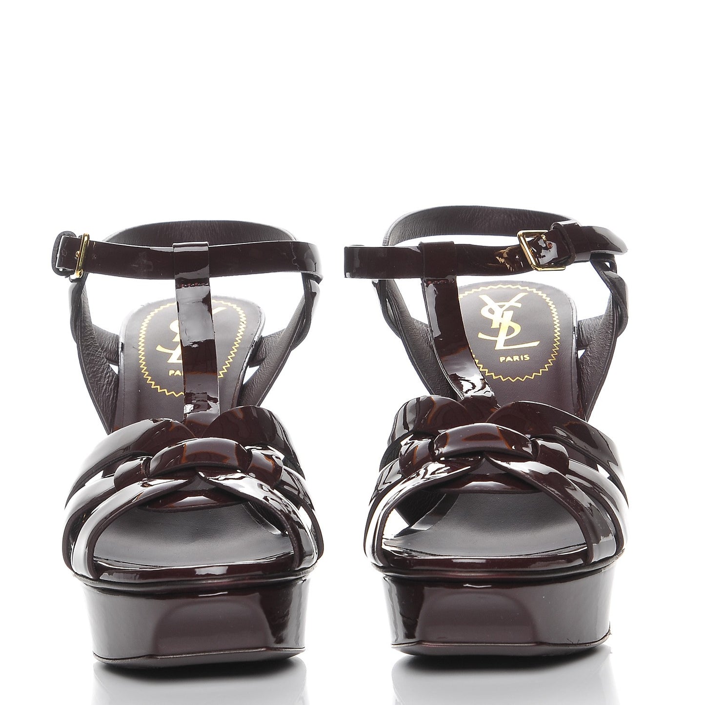 Patent Tribute 75 Platform Sandals 36.5 Bourgogne