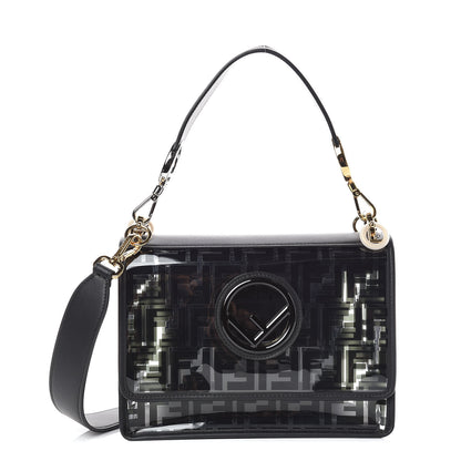 Fendi TPU FF Vitello Century F is Fendi Kan I Shoulder Bag Black 1 of 8