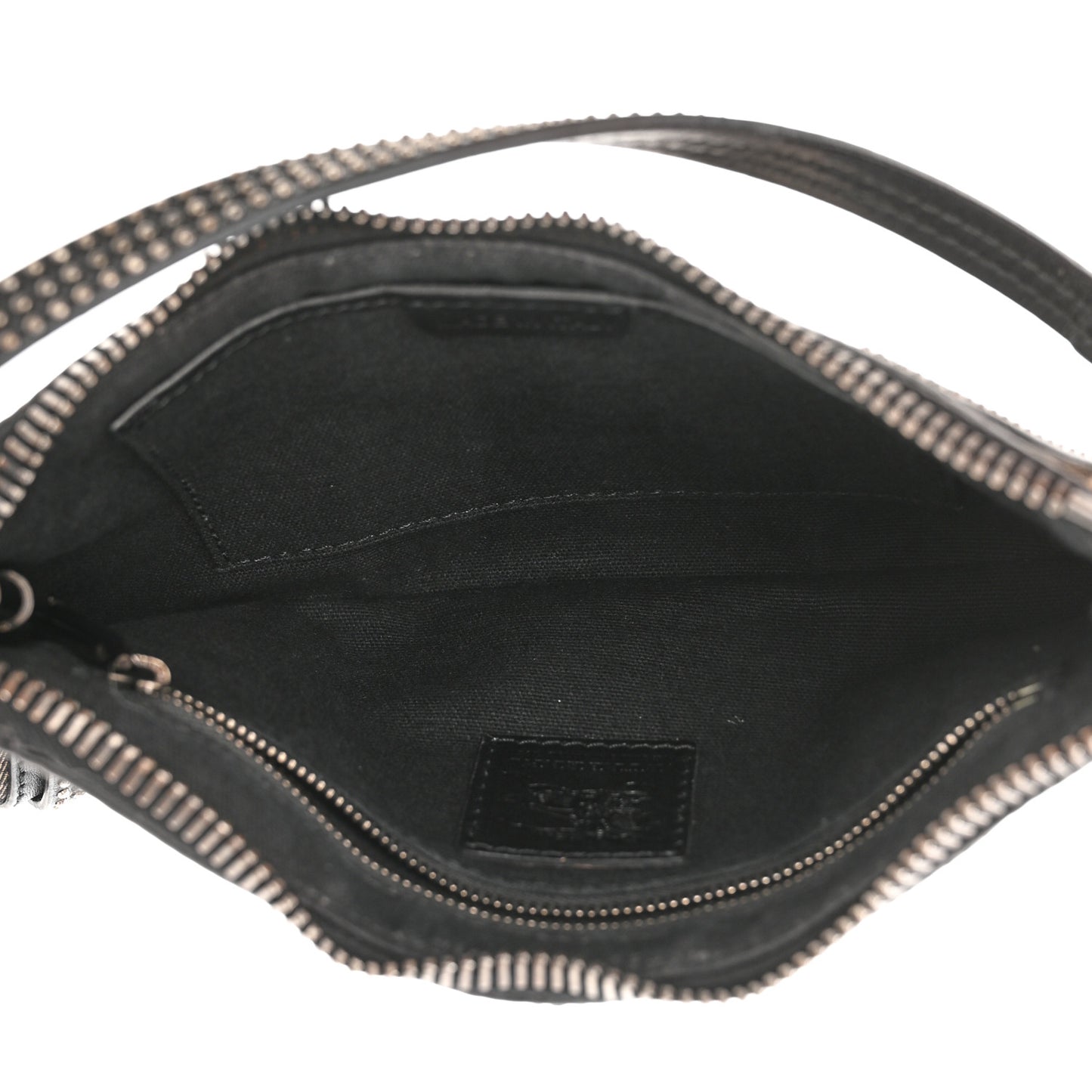 House Check Studded Pochette Black