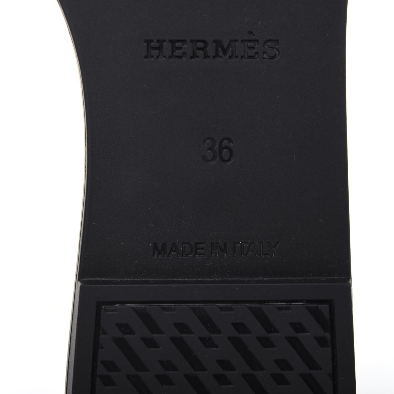 Hermes Rubber Aloha Sandals 36 Black 6 of 8