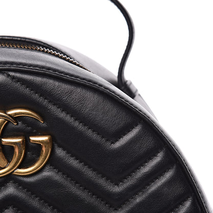 Gucci Calfskin Matelasse GG Marmont Backpack Black 10 of 12
