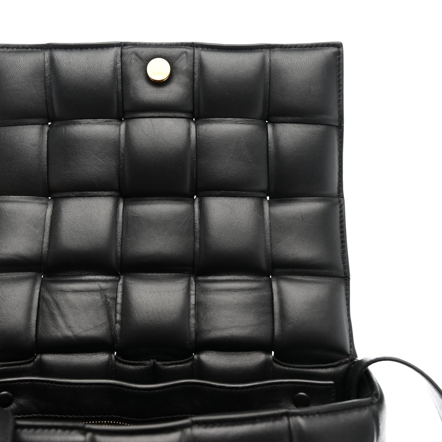 Bottega Veneta Nappa Maxi Intreccio Padded Cassette Crossbody Bag Black 10 of 10
