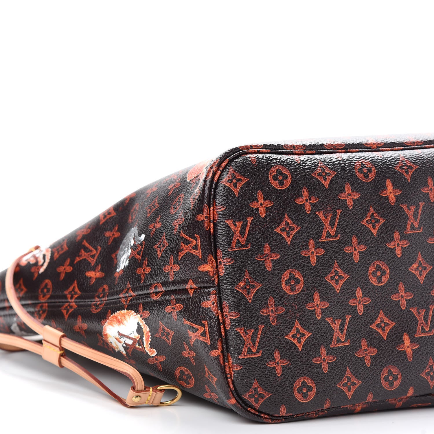Louis Vuitton Catogram Neverfull MM Marron 8 of 9