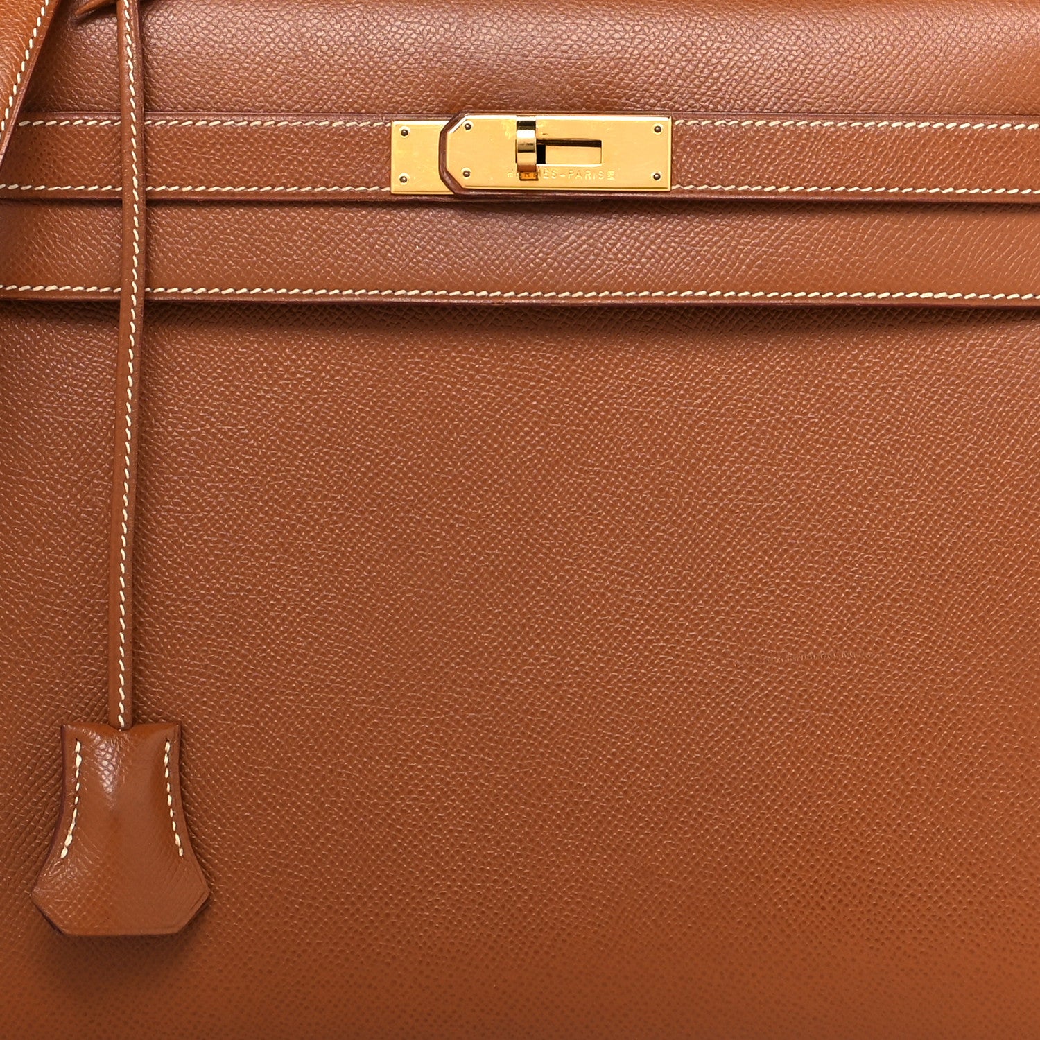 Hermes Courchevel Kelly Sellier 32 Gold 8 of 15