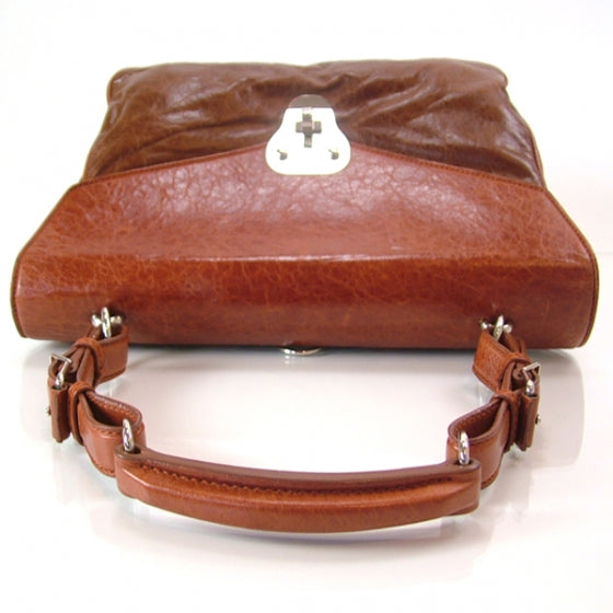 Leather Flap Tote
