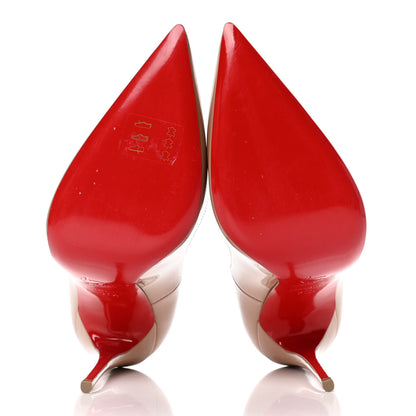 Christian Louboutin Patent So Kate 120 Pumps 37.5 Nude 4 of 5