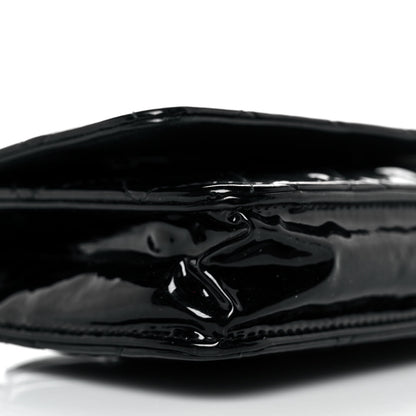 Chanel Patent Quilted Wallet On Chain WOC Black 9 of 11