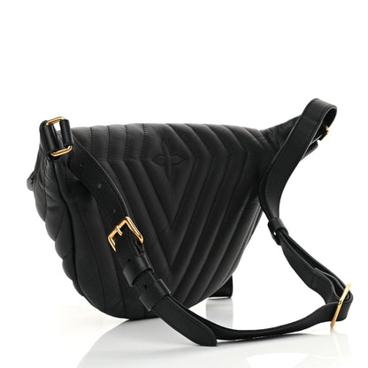 Louis Vuitton Calfskin Quilted New Wave Bumbag Black 3 of 11