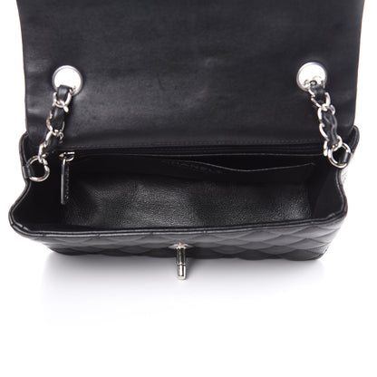 Chanel Lambskin Quilted Mini Rectangular Flap Black 5 of 12