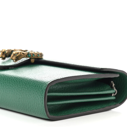 Gucci Calfskin Mini Dionysus Chain Wallet Emerald 11 of 11