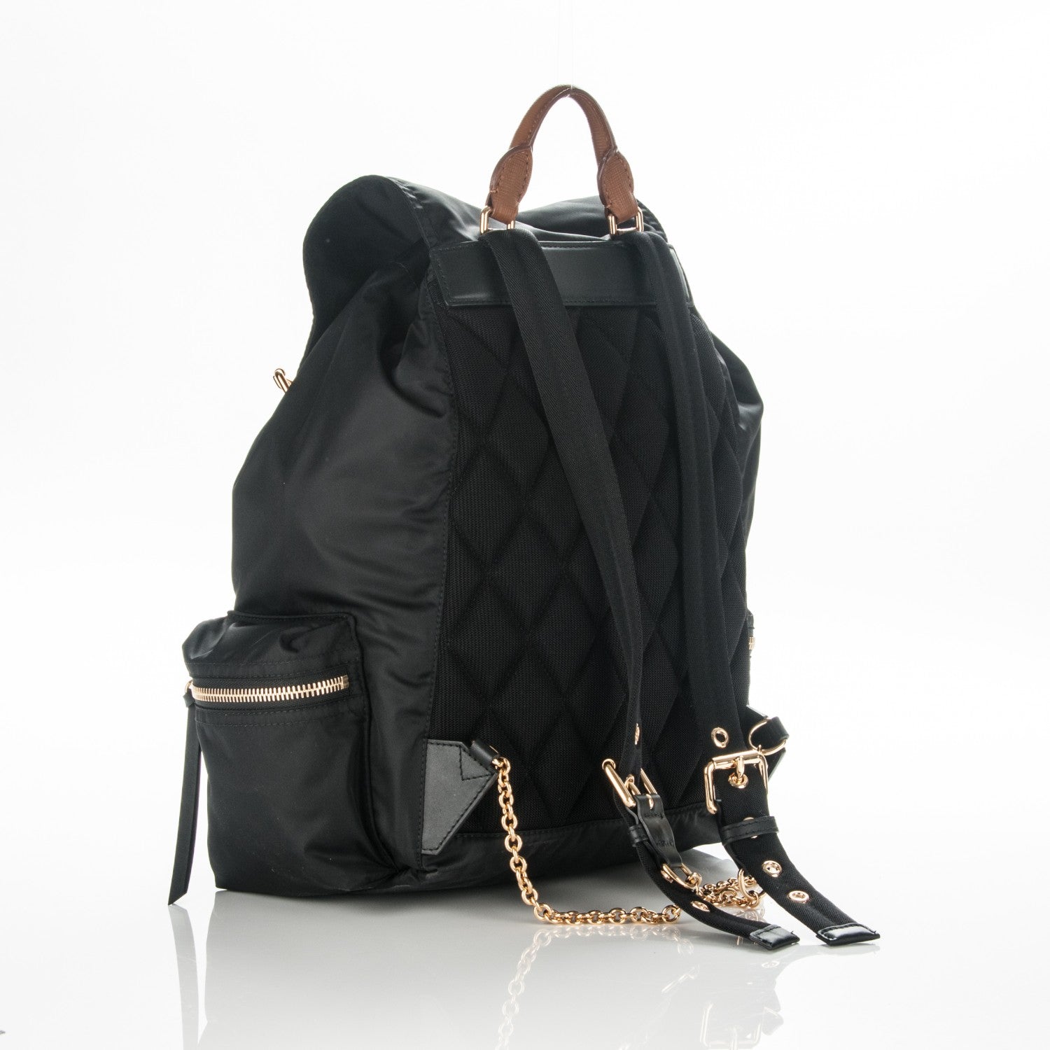 Burberry Nylon Large Rucksack Backpack Black 3 of 8