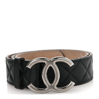 Chanel Lambskin Quilted CC Belt 85 34 Black 1 of 9