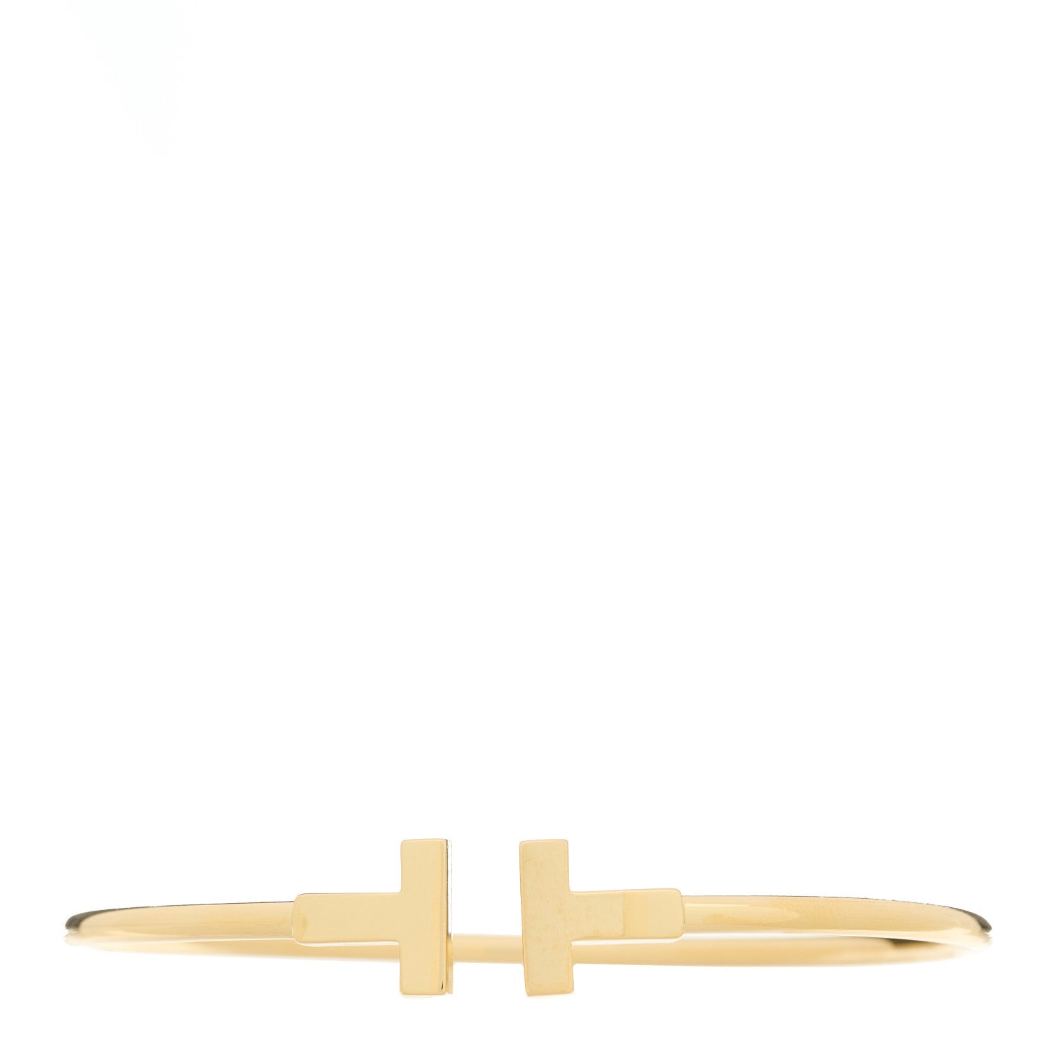 Tiffany 18K Yellow Gold T Wire Bracelet 1 of 3
