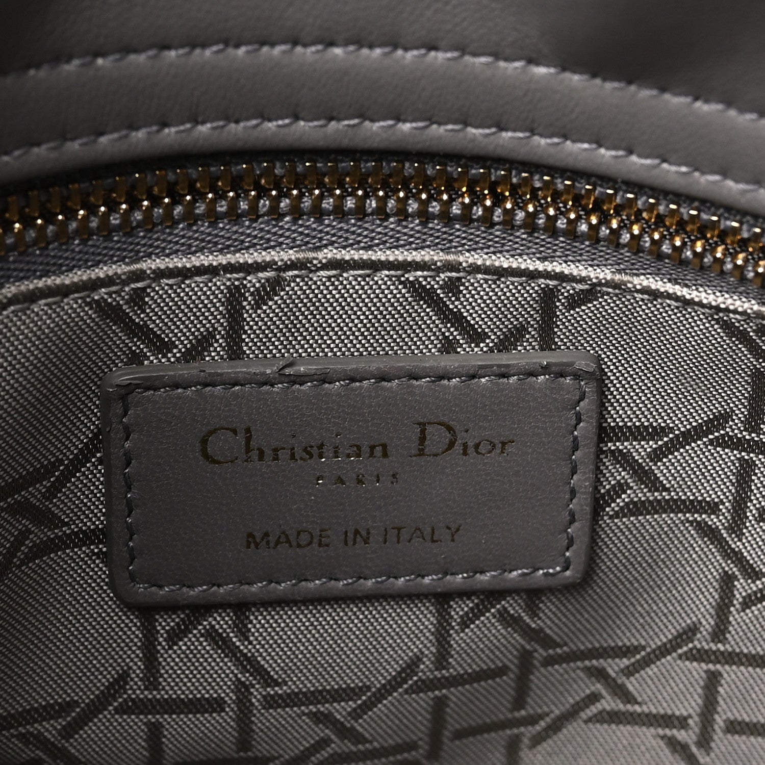 Christian Dior Lambskin Cannage Small My ABCDior Lady Dior Grey 6 of 10