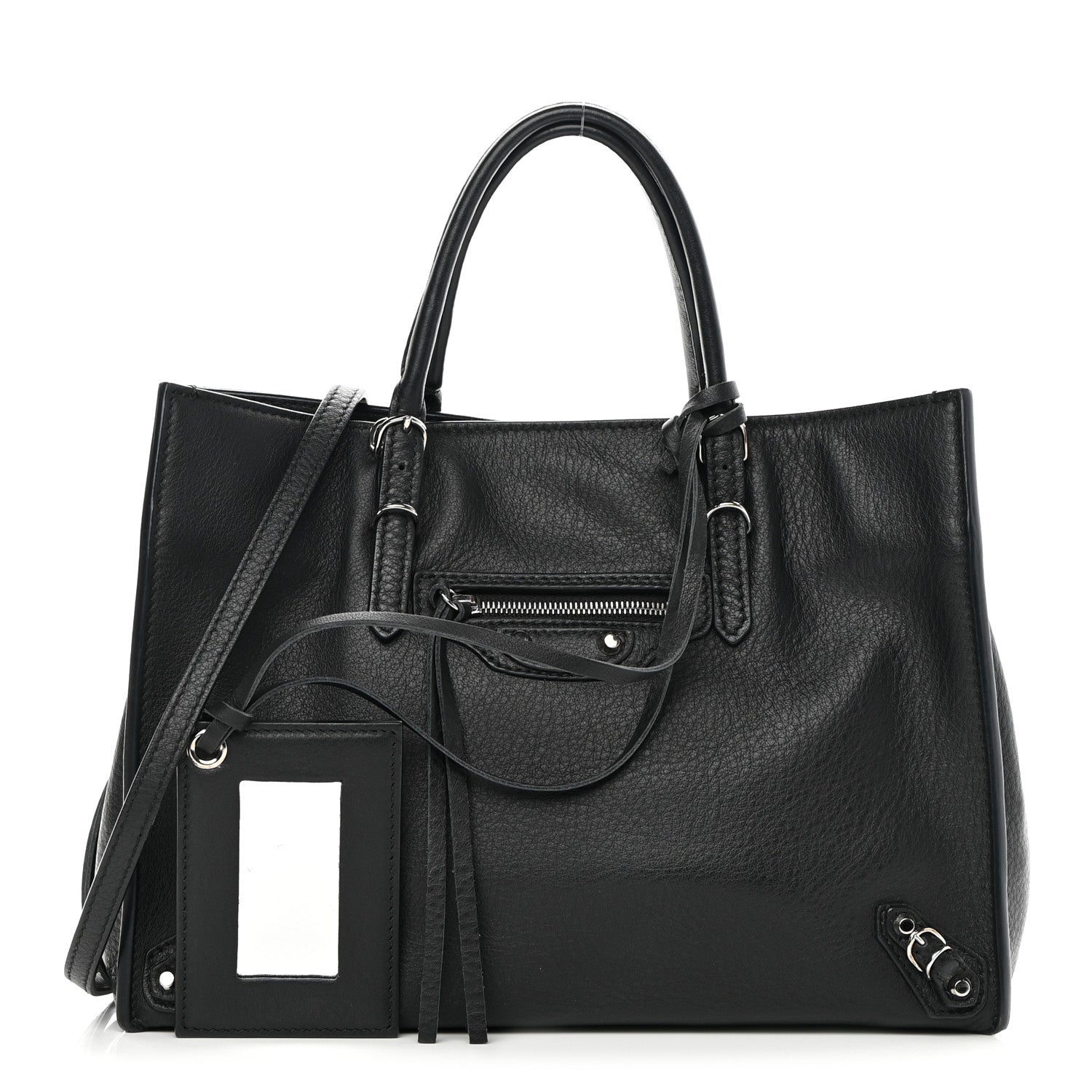 Balenciaga Veau Papier A6 Zip Around Tote Black 1 of 10