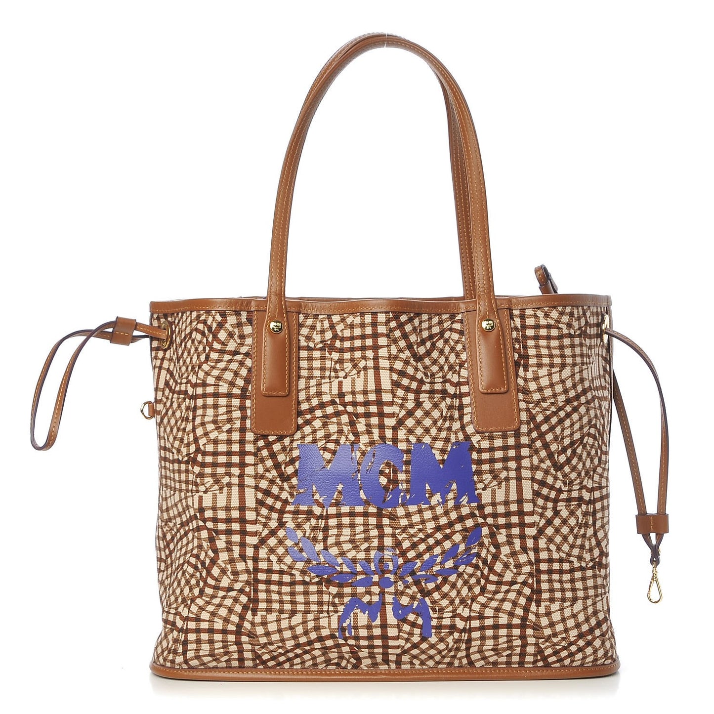 Visetos Medium Liz Reversible Shopper Tote Cognac