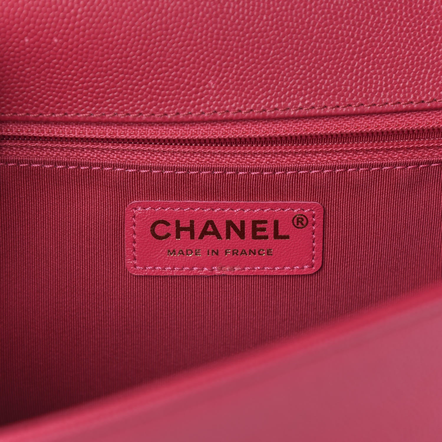 Chanel Caviar Quilted New Medium Boy Flap Dark Pink 6 of 12