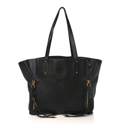 Chloe Smooth Calfskin Medium Milo Shopping Tote Black 1 of 13