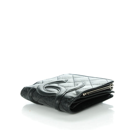 Chanel Calfskin Quilted Cambon Bi-Fold Wallet Black 4 of 8