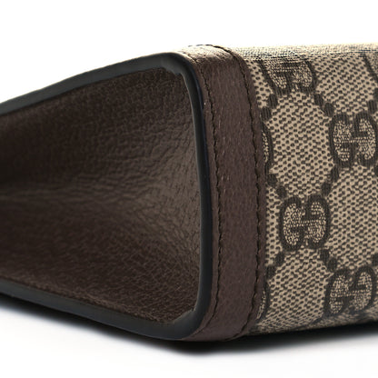 Gucci GG Supreme Monogram Web Ophidia Pouch Brown 7 of 8