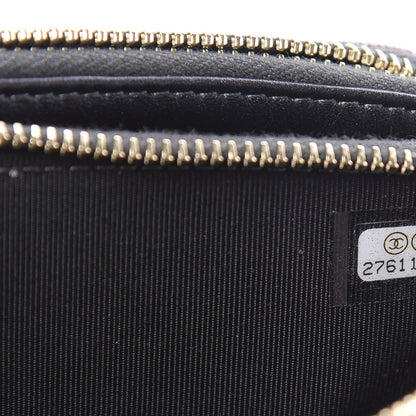 Chanel Iridescent Caviar Quilted Clutch With Chain Black 10 of 11