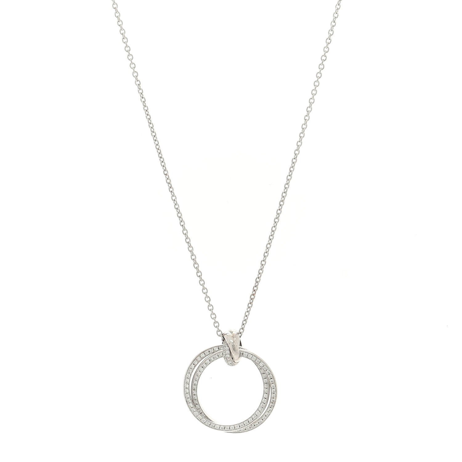 Tiffany 18K White Gold Diamond Paloma's Melody Pendant Necklace 1 of 4